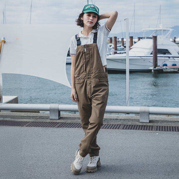 メーカー:GRACEENGINEER'S 品名&品番:GRACE ENGINEER'S SK-GE-674 春夏快適サロペット 着用イメージ女性
