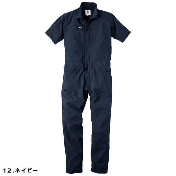 メーカー:GRACEENGINEER'S 品名&品番:GRACE ENGINEER'S SK-GE-675 春夏半袖快適つなぎ(オプション表示用) カラー:ネイビー