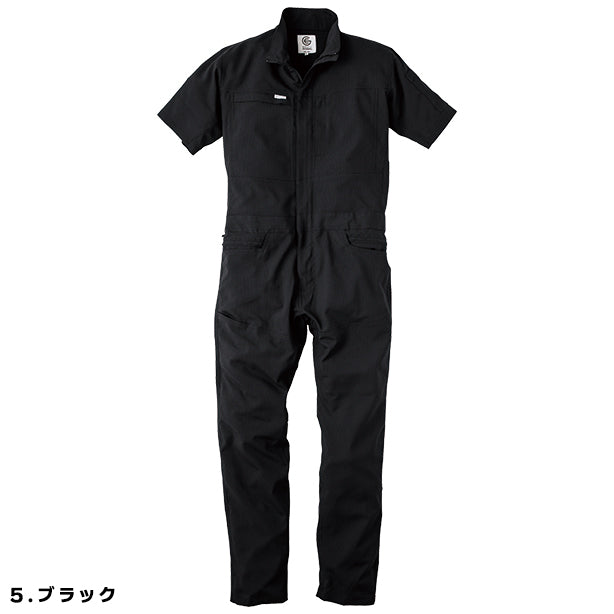 メーカー:GRACEENGINEER'S 品名&品番:GRACE ENGINEER'S SK-GE-675 春夏半袖快適つなぎ(一覧表示用) カラー:ブラック