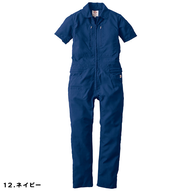 メーカー:GRACEENGINEER'S 品名&品番:GRACE ENGINEER'S SK-GE-735 春夏レディースフェミニンツナギ(一覧表示用) カラー:ネイビー