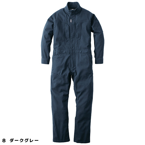 メーカー:GRACEENGINEER'S 品名&品番:GRACE ENGINEER'S SK-GE-790 ストレッチコットンツナギ(一覧表示用) カラー:ダークグレー