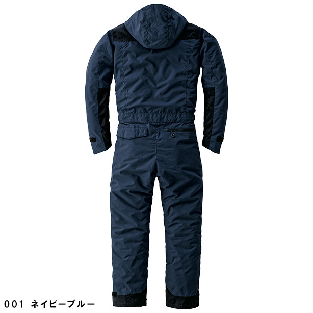 メーカー:YAMADATATSU 品名&品番:YAMADATATSU YD-23030 CORDURA防寒つなぎ服 カラー:アーミーグリーン(バックスタイル)