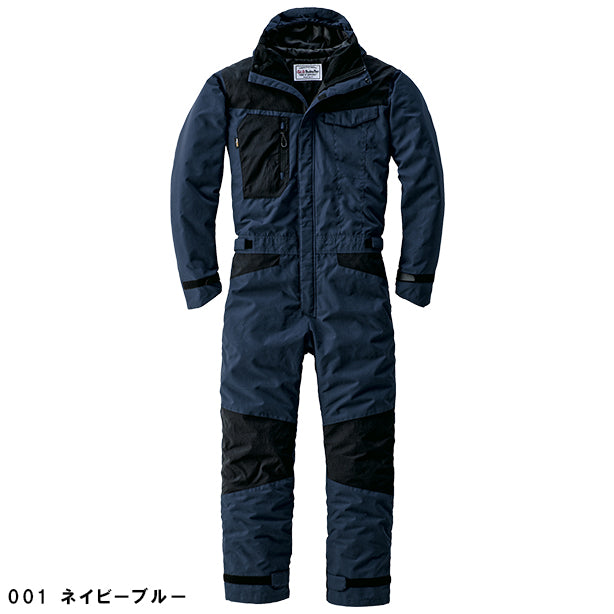 メーカー:YAMADATATSU 品名&品番:YAMADATATSU YD-23030 CORDURA防寒つなぎ服(オプション表示用) カラー:ネイビーブルー