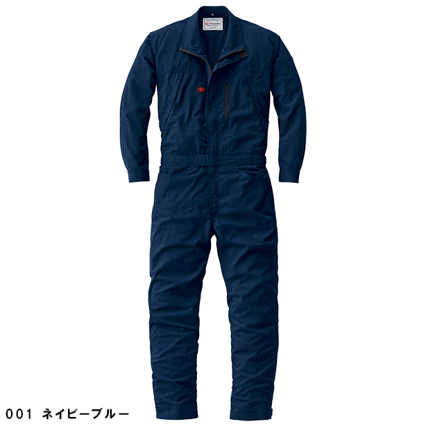 メーカー:YAMADATATSU 品名&品番:YAMADATATSU YD-23041 春夏エコ素材つなぎ(オプション表示用) カラー:ネイビーブルー