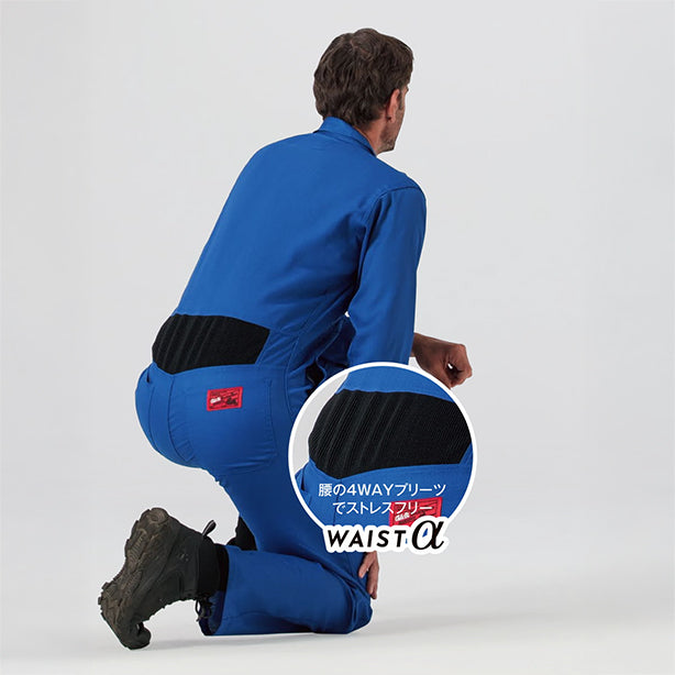 メーカー:YAMADATATSU 品名&品番:YAMADATATSU YD-24031 秋冬プロ仕様腰のびのびつなぎ服 腰の4WAYプリーツ