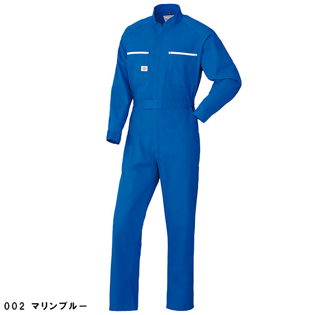 メーカー:YAMADATATSU 品名&品番:YAMADATATSU YD-6800 スタンダード長袖つなぎ服(オプション表示用) カラー:マリンブルー