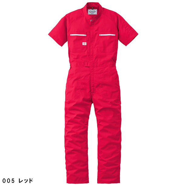 メーカー:YAMADATATSU 品名&品番:YAMADATATSU YD-6801 スタンダード半袖つなぎ服(一覧表示用) カラー:レッド
