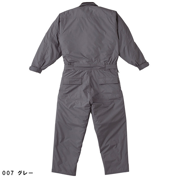 メーカー:YAMADATATSU 品名&品番:YAMADATATSU YD-810 防水防寒つなぎ服 カラー:グレー(バックスタイル)