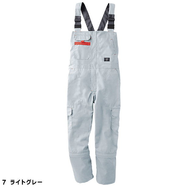 メーカー:YAMATAKA 品名&品番:YAMATAKA DON-6023 裾ファスナーサロペット(オプション表示用) カラー:ライトグレー