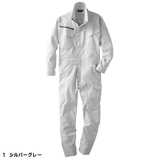 メーカー:YAMATAKA 品名&品番:YAMATAKA DON-651 春夏ストレッチつなぎ(オプション表示用) カラー:シルバーグレー