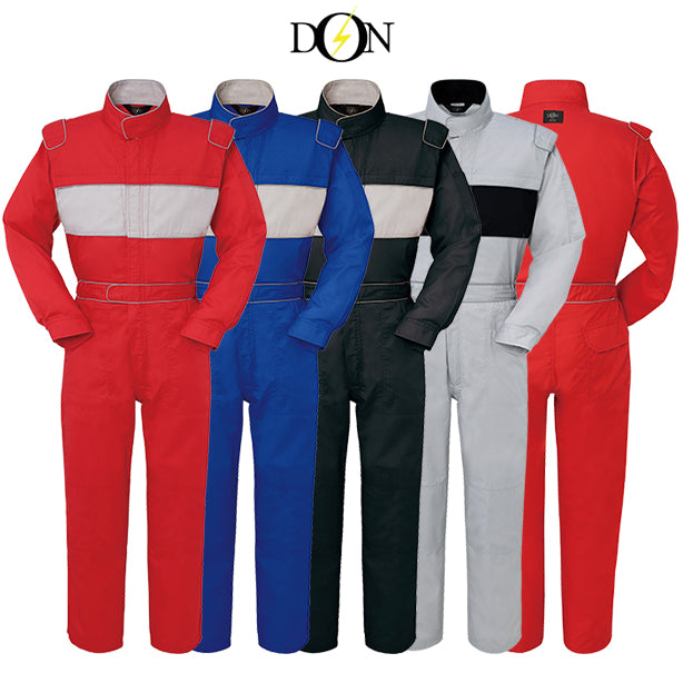メーカー:YAMATAKA 品名&品番:YAMATAKA DON-758 春夏長袖肩章付きツナギ服(オプション表示用)