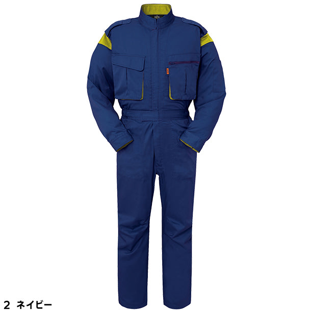 メーカー:YAMATAKA 品名&品番:YAMATAKA DON-9990 春夏長袖メカニック向けツナギ(オプション表示用) カラー:ネイビー