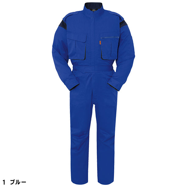 メーカー:YAMATAKA 品名&品番:YAMATAKA DON-9990 春夏長袖メカニック向けツナギ(オプション表示用) カラー:ブルー