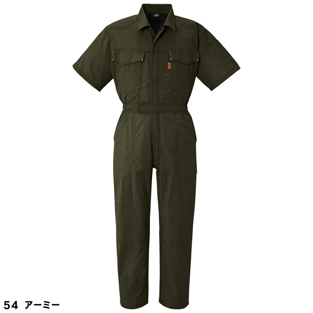 メーカー:YAMATAKA 品名&品番:YAMATAKA DON-311 春夏農作業用半袖ツナギ(オプション表示用) カラー:アーミー