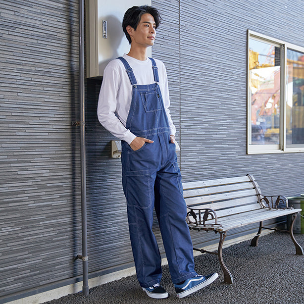 メーカー:YAMATAKA 品名&品番:YAMATAKA DON-503 カジュアルサロペット 着用イメージ男性