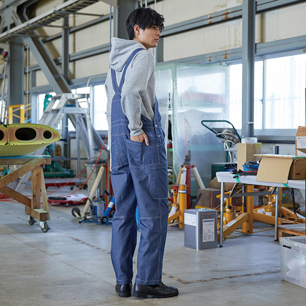 メーカー:YAMATAKA 品名&品番:YAMATAKA DON-503 カジュアルサロペット 着用イメージ男性1