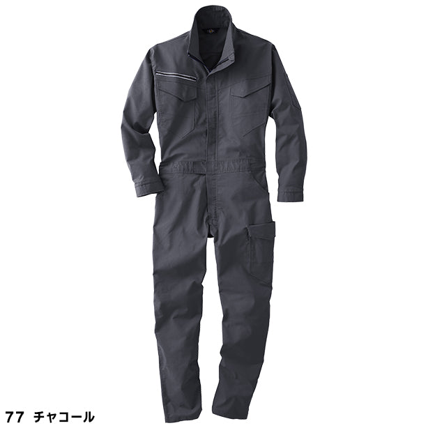 メーカー:YAMATAKA 品名&品番:YAMATAKA DON-6501 ストレッチつなぎ(オプション表示用) カラー:チャコール