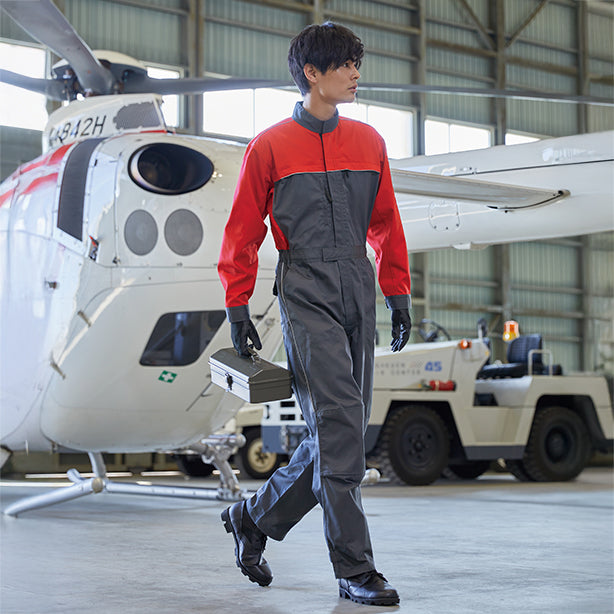 メーカー:YAMATAKA 品名&品番:YAMATAKA DON-7051 メカニックスーツ 着用イメージ男性