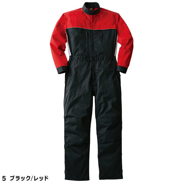 メーカー:YAMATAKA 品名&品番:YAMATAKA DON-708 春夏長袖メカニックスーツ(オプション表示用) カラー:ブラック/レッド