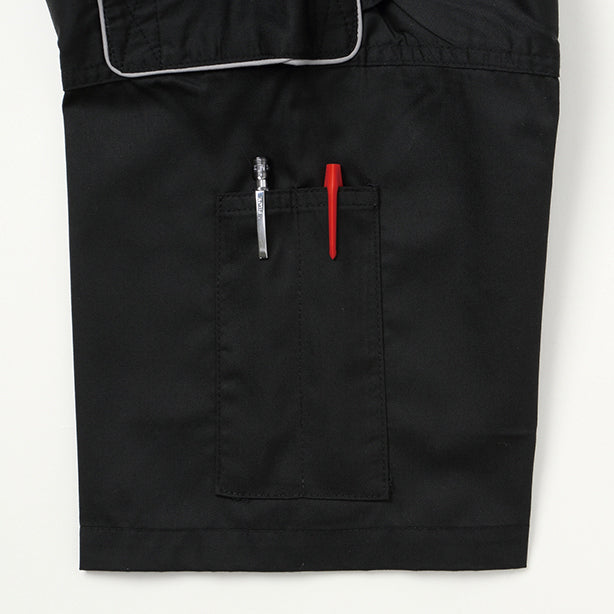 メーカー:YAMATAKA 品名&品番:YAMATAKA DON-757 春夏半袖肩章付きツナギ服 袖ペン差し左