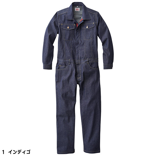 メーカー:YAMATAKA 品名&品番:YAMATAKA ROUND HOUSE DON-RH-3001 デニムカバーオール(オプション表示用) カラー:インディゴ