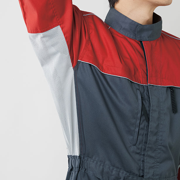 メーカー:YAMATAKA 品名&品番:YAMATAKA DON-708 春夏長袖メカニックスーツ ストレッチ性能