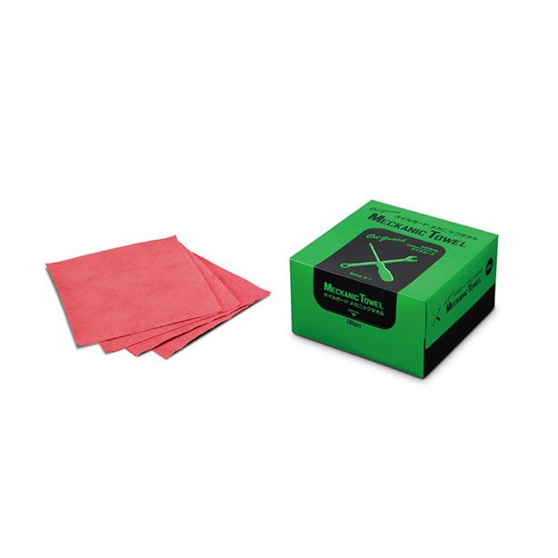 メカニックタオル(おしぼりサイズのウエス)25cm×25cm・収納しやすいBOX入り