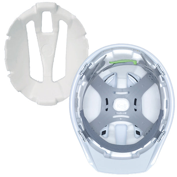 強力ベンチレーション搭載の安全ヘルメット【ライナーあり/通気孔あり】 商品コード:A07-WV 内装画像
