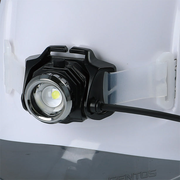 GRITヘルメット 商品コード:GH01VYM ヘッドライト拡大