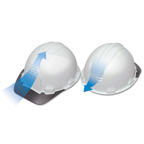 光と風のヘルメット【ライナーあり/通気孔あり】 商品コード:GS-33VK 通気イメージ