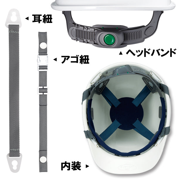 女性に最適コンパクトヘルメット【ライナーあり/通気孔なし】 商品コード:GS-28K 内装