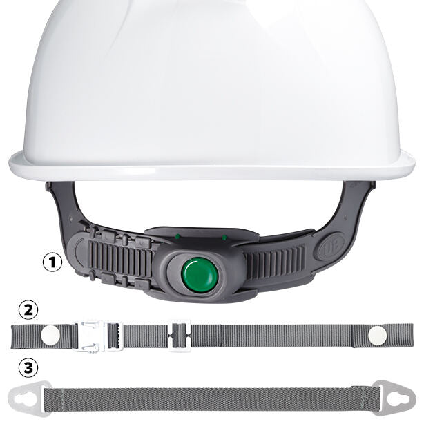 快適ヘルメット2 【ライナーあり/通気孔あり】 商品コード:SAX2C-A バックスタイル