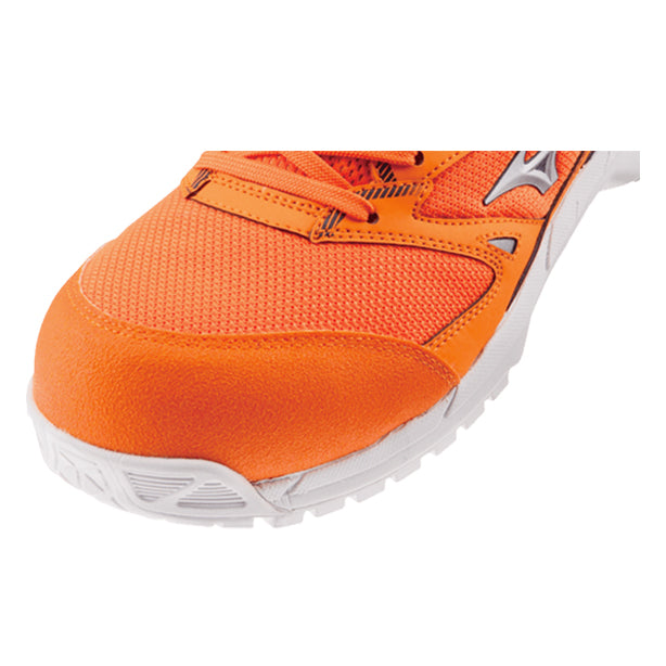 メーカー:MIZUNO 品名&品番:MIZUNO ATC-F1GA1803 ムレにくさNo1プロスニーカー オールマイティVS【JSAA A種認定】【耐滑】【普通作業用】 靴つま先部分拡大