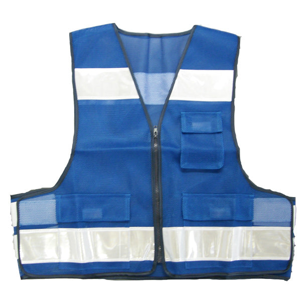 パトロールベスト【売れ筋No.1】(90853~90856) 商品コード:AS-PV-100S 色:ブルー(オプション表示用)