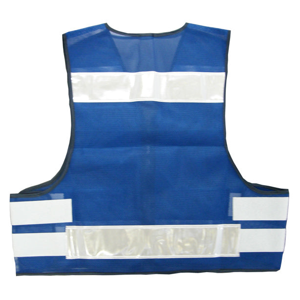 パトロールベスト【売れ筋No.1】(90853~90856) 商品コード:AS-PV-100S 色:ブルー(オプション表示用)バックスタイル