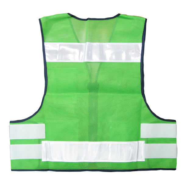 パトロールベスト【売れ筋No.1】(90853~90856) 商品コード:AS-PV-100S 色:グリーン(オプション表示用)バックスタイル