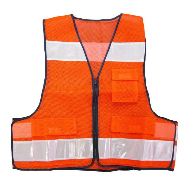 パトロールベスト【売れ筋No.1】(90853~90856) 商品コード:AS-PV-100S 色:オレンジ(一覧表示用)