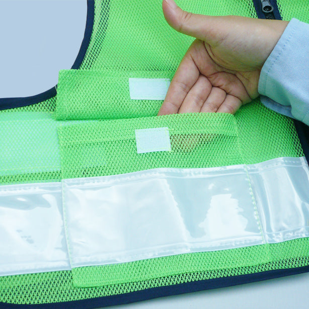 パトロールベスト【売れ筋No.1】(90853~90856) 商品コード:AS-PV-100S 前面ポケット