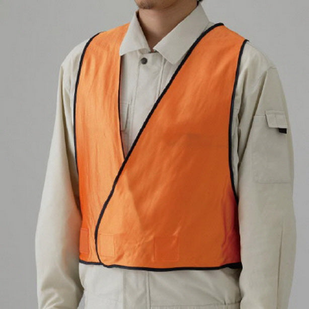 UNT-379-411 品名:識別ベスト(379-411~379-415)(オプション表示用) カラー:オレンジ