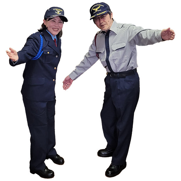 TH-2468 男子警備秋冬長袖カッターシャツ上下セット