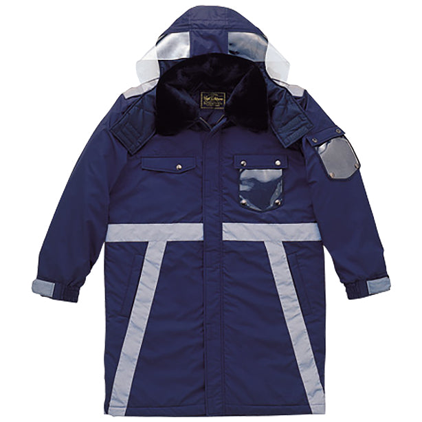 High-Tachibana TH-5550 防水防寒ロングコート(反射テープ付) 商品コード:TH-5550 色:ネイビー(一覧表示用)