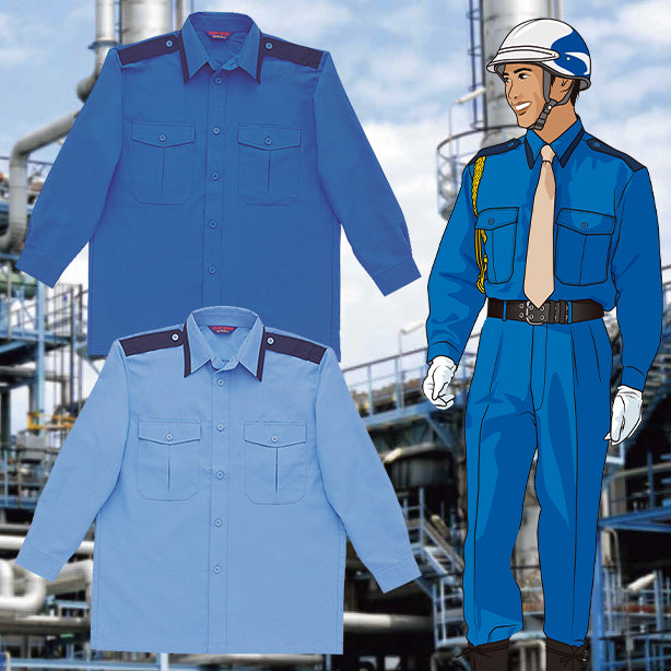 High-Tachibana TH-750 警備春夏長袖カッターシャツ(男女兼用) 商品コード:TH-750 (一覧表示用)