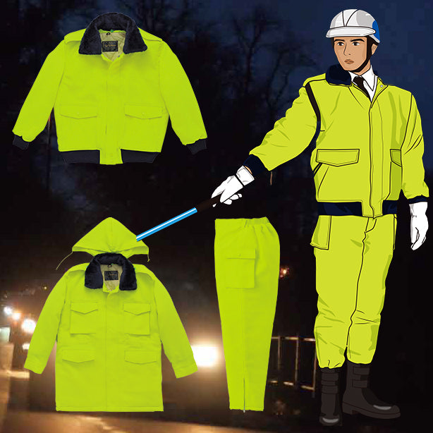 High-Tachibana TH-S9050 蛍光防寒パンツ 商品コード:TH-S9050 着用イメージ