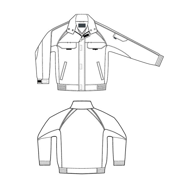 メーカー:AITOZ 品名&品番:アイトス AZ-1730 長袖サマーブルゾン 絵型