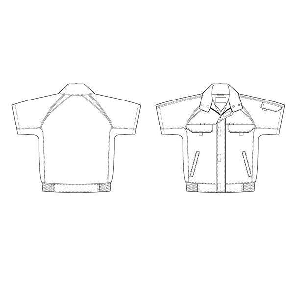 メーカー:AITOZ 品名&品番:AITOZ 1732 半袖ブルゾン 絵型