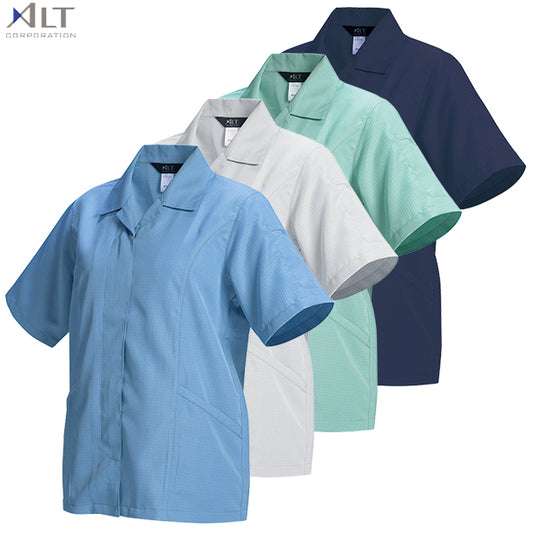 メーカー:ALTCO 品名&品番:IE2004 超制電女子半袖スモック【春夏】(オプション表示用)