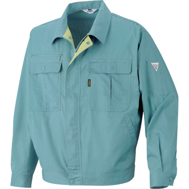 メーカー:ARIOKA 品名&品番:AO-880 長袖ジャンパー【DANGAS】(一覧表示用) カラー:オーシャンブルー×マスタード