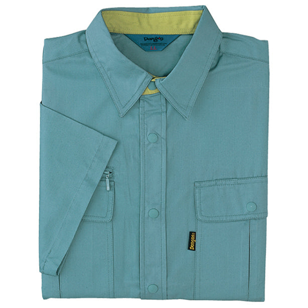 メーカー:ARIOKA 品名&品番:AO-881 半袖シャツ【DANGAS】(一覧表示用) カラー:オーシャンブルー×マスタード