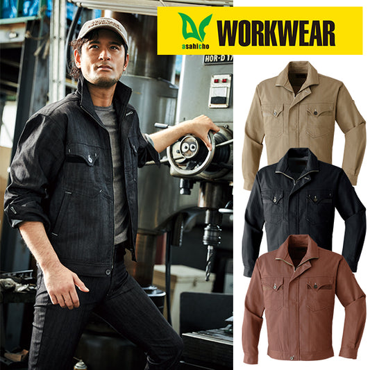 メーカー:ASAHICYO 品名&品番:AC-115 デニム調ブルゾン(オプション表示用)