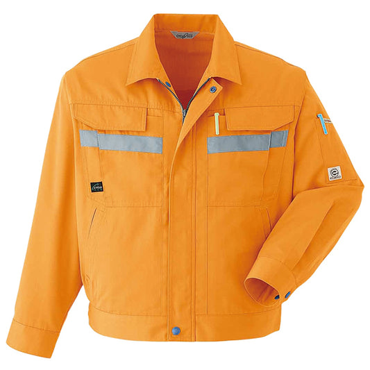 メーカー:ASAHICYO 品名&品番:AC-E6962 長袖ブルゾン(オプション表示用)  カラー:オレンジ